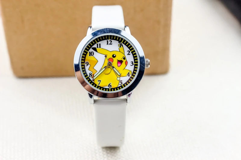Pokemon children watch Quartz Leather Wrist Watches Clcok men women watches Christmas holiday party gifts Toys