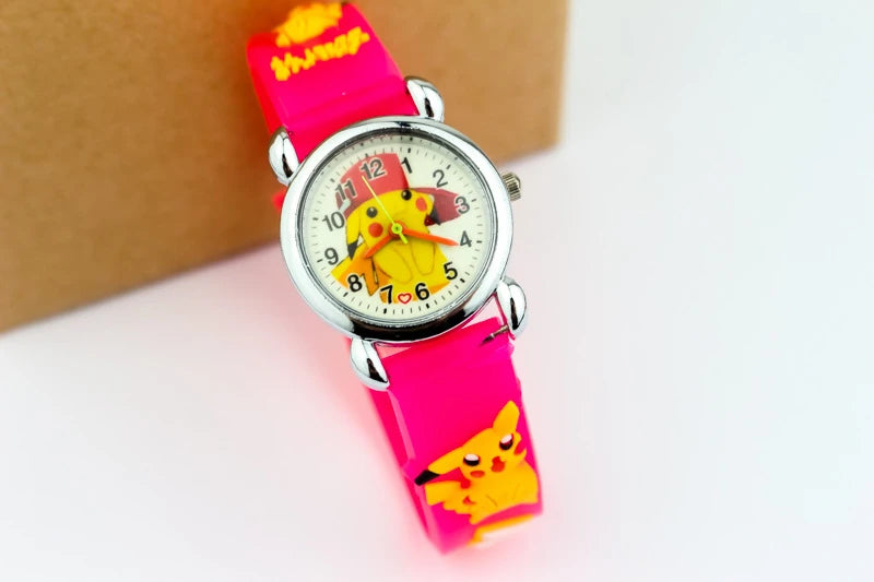 Pokemon children watch Quartz Leather Wrist Watches Clcok men women watches Christmas holiday party gifts Toys