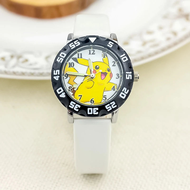 Pokemon children watch Quartz Leather Wrist Watches Clcok men women watches Christmas holiday party gifts Toys