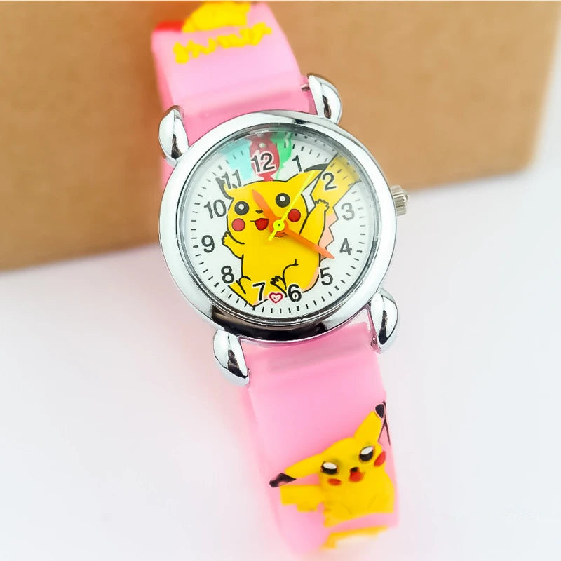 Pokemon children watch Quartz Leather Wrist Watches Clcok men women watches Christmas holiday party gifts Toys