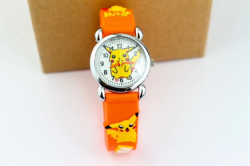 Pokemon children watch Quartz Leather Wrist Watches Clcok men women watches Christmas holiday party gifts Toys