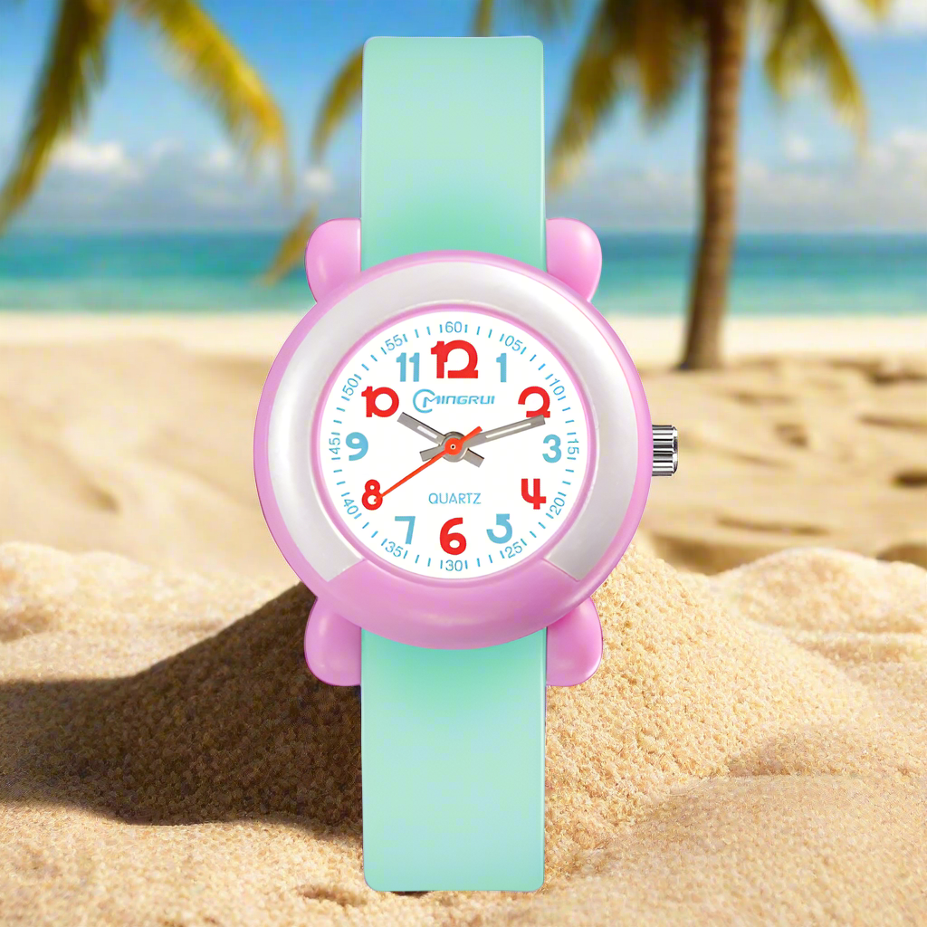 Fashionable kids watch waterproof hands cute cartoon multi-color electronic watch clock gift Watch for children