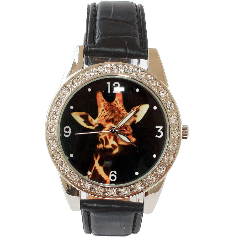 Top Brand Kids Children Fashion Watches Quartz Leather Strap Wrist Watch Boys Girls watches cartoon watches horse dial