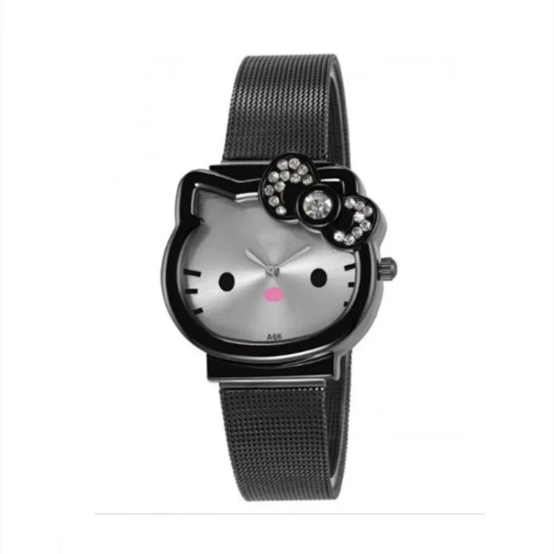 NewestSanrio Watch Hello Kitty Casual Advanced Sense WristWatch Kid Gifts for Couple Student Watches Couple Style Quartz Wristwatch