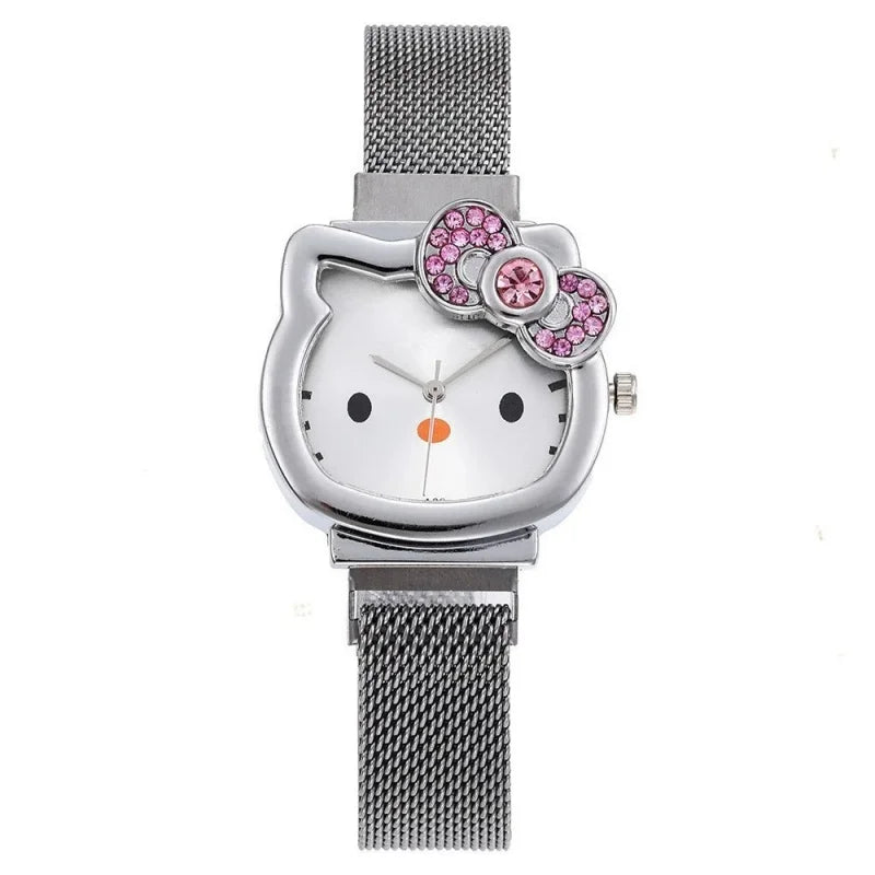 NewestSanrio Watch Hello Kitty Casual Advanced Sense WristWatch Kid Gifts for Couple Student Watches Couple Style Quartz Wristwatch