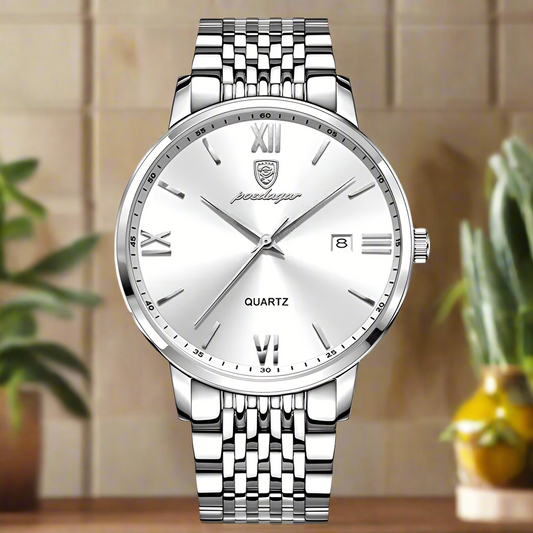 Luxury Sports Men's Wristwatch Stainless Steel Waterproof Date Man Watch High Quality Casual Fashion Quartz Men Watches poedagar