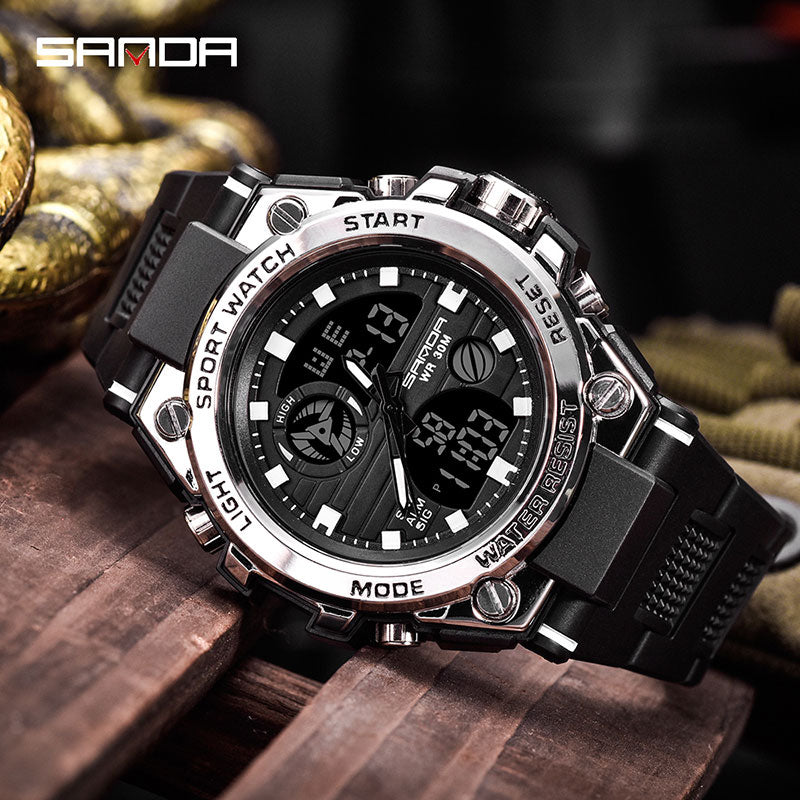 Brand Wrist Watch Men Watches Military Army Sport Style Wristwatch Dual Display Male Watch For Men Clock Waterproof Hours