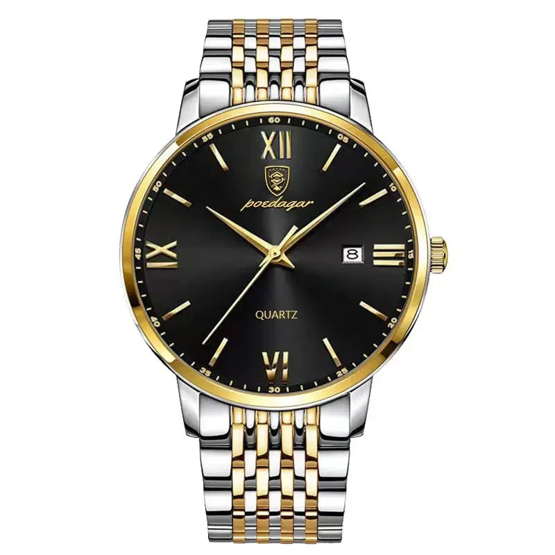 Luxury Sports Men's Wristwatch Stainless Steel Waterproof Date Man Watch High Quality Casual Fashion Quartz Men Watches poedagar