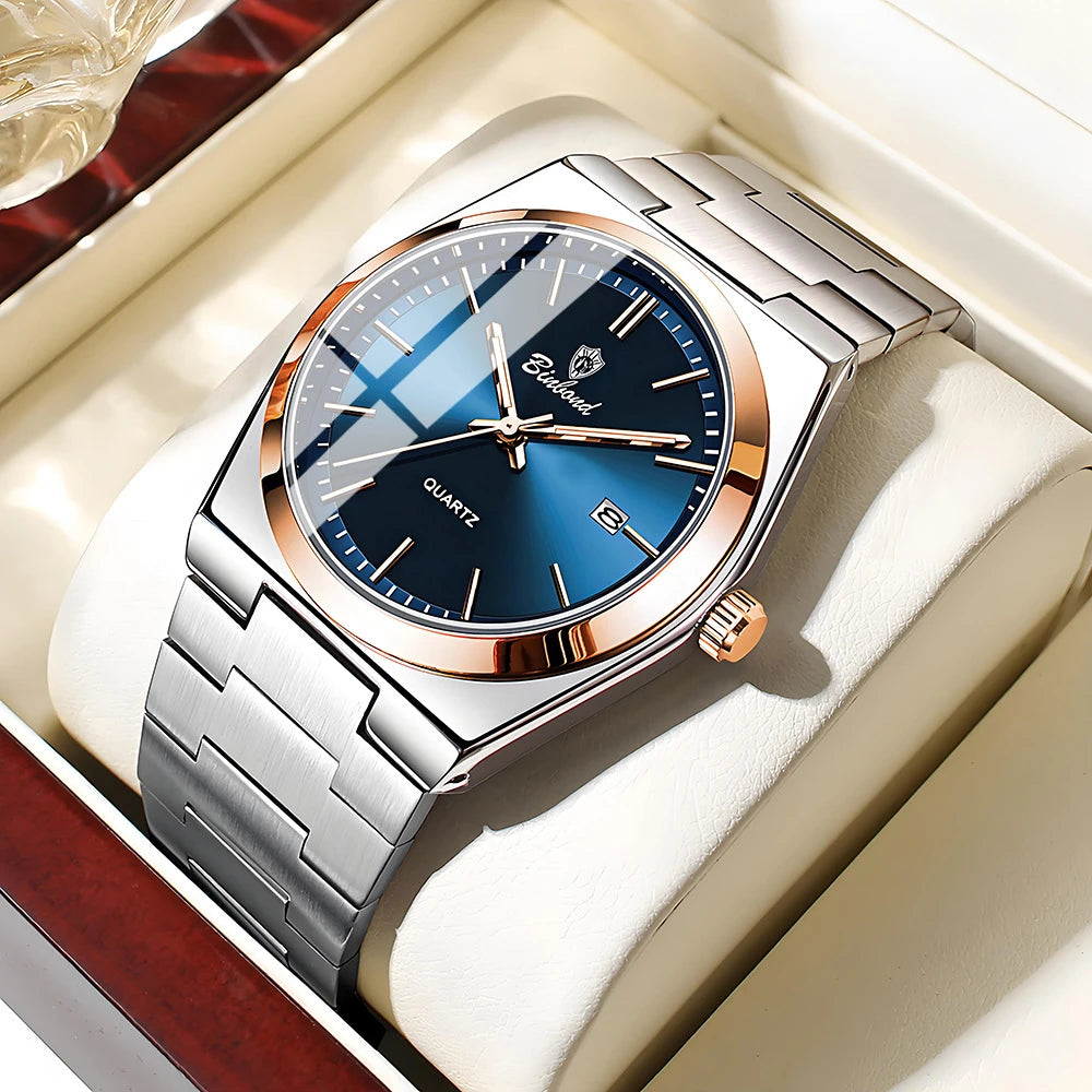 Casual Business Fashion Quartz Wristwatches Gold Movement Clock Men Luxury Watch Automatic Watches Mens Gifts