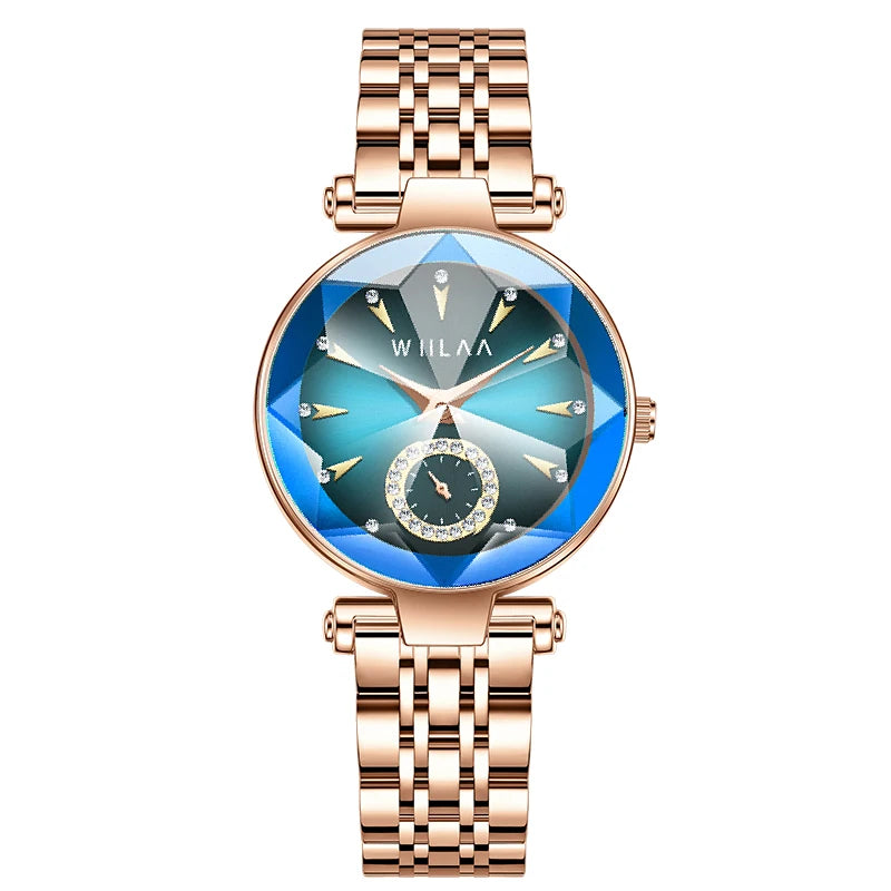 Women Watches For Ladies Wrist Watches Green Stainless Steel Quartz Wristwatches