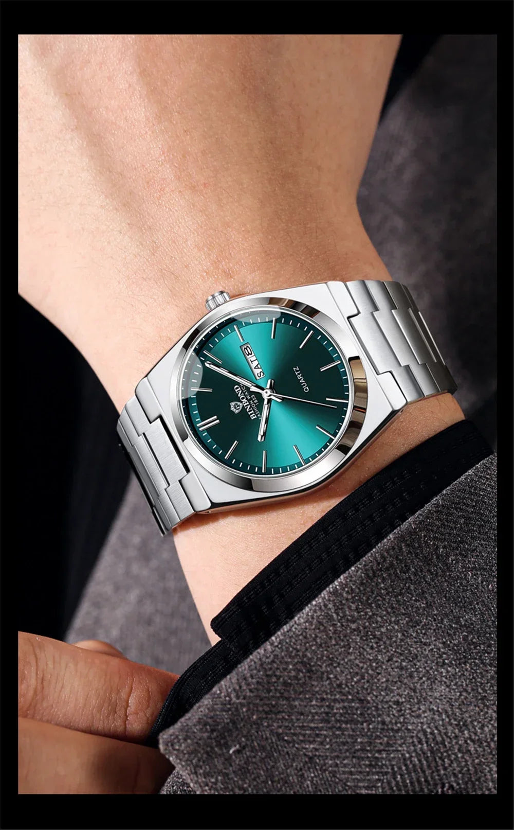 Casual Business Fashion Quartz Wristwatches Gold Movement Clock Men Luxury Watch Automatic Watches Mens Gifts