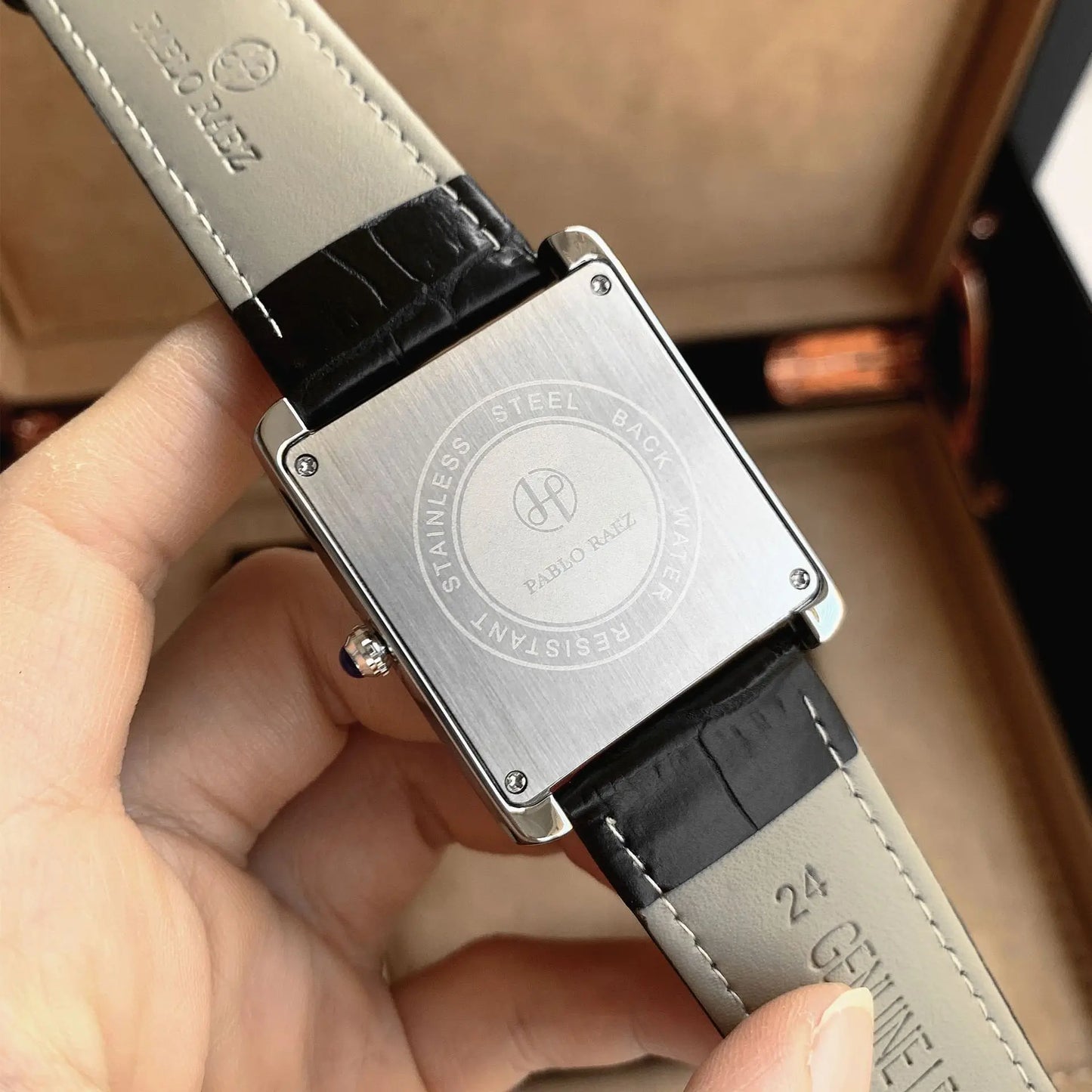 Men Watch Business Light Luxury Brand Square Classical Calendar Waterproof Belt Male Fashion Quartz Clock Watches Gift