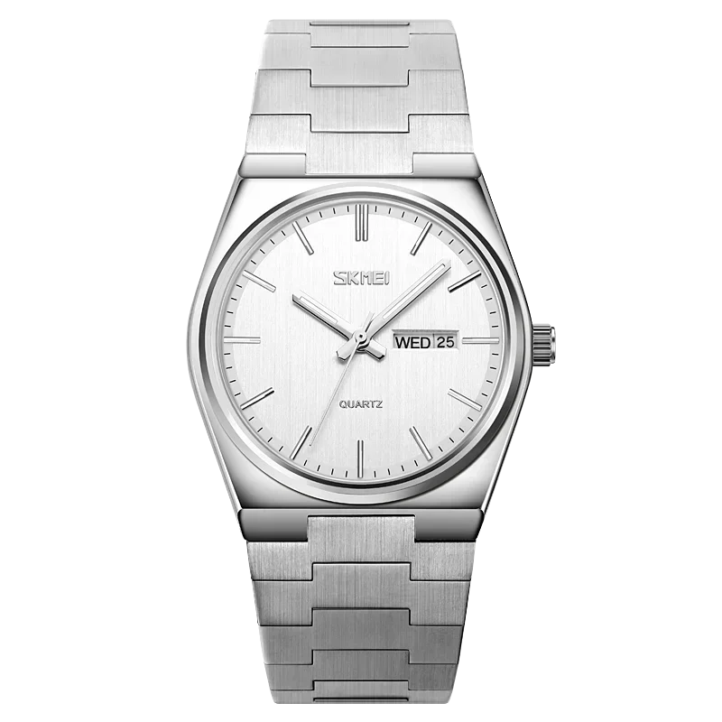 Mens Waterproof Business Wristwatches Man reloj hombre  Casual Quartz Clock Male Full Steel Time Week Sports Watch