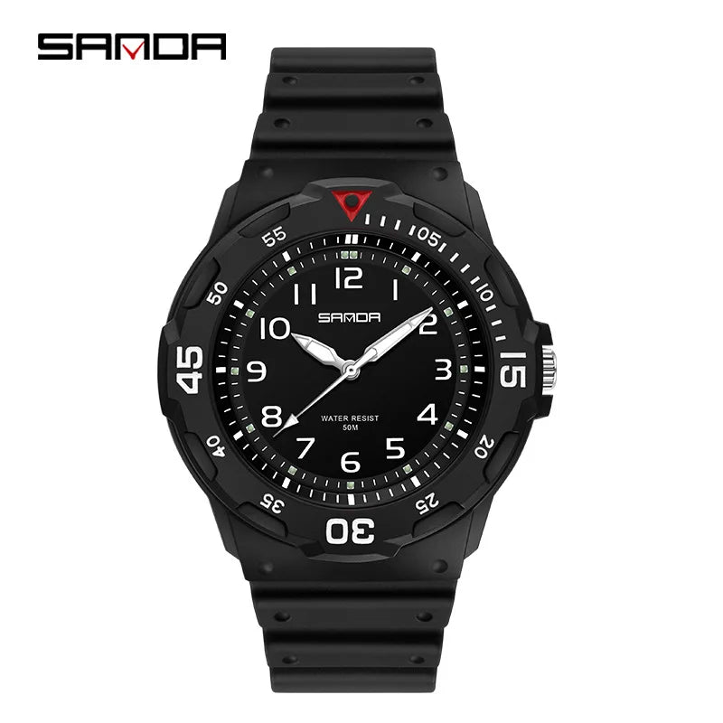 Kids Watch Fashion Trend Outdoor Sports Fresh 50M Waterproof PU Soft Female Middle School Student Youth Clock Watches
