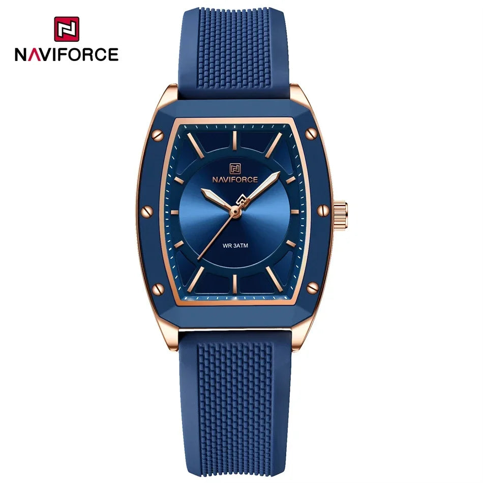 Women Quartz Watches Silicone Strap Student Sports Watch Big Dial Simple Tonneau Waterproof Wristwatches