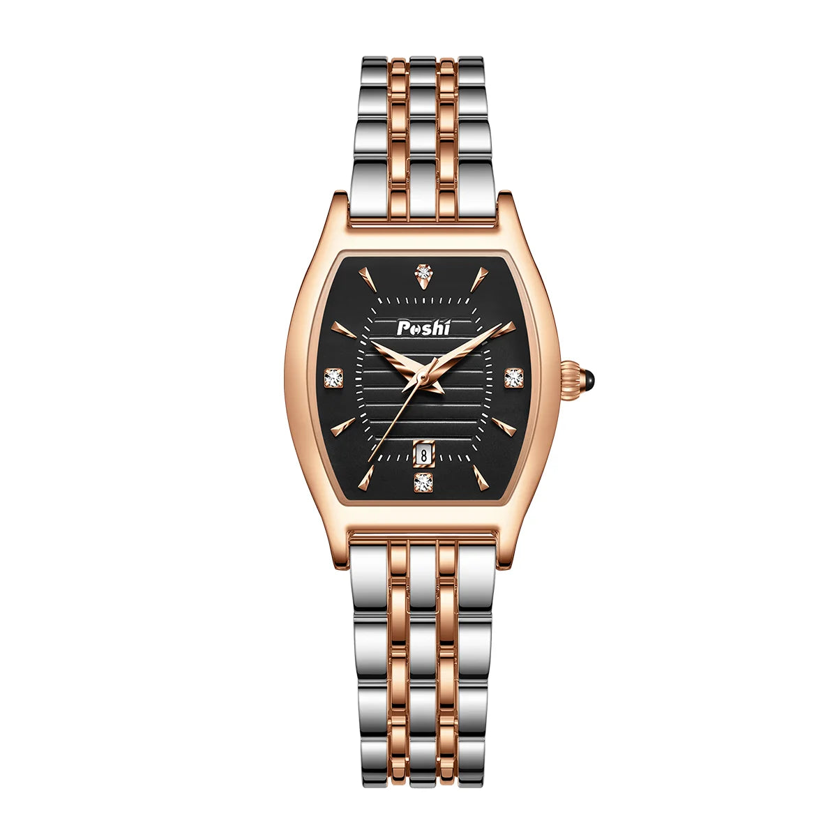 Fashion Elegant Lady Wristwatch Quartz Watches Alloy Strap With Date Original Clock