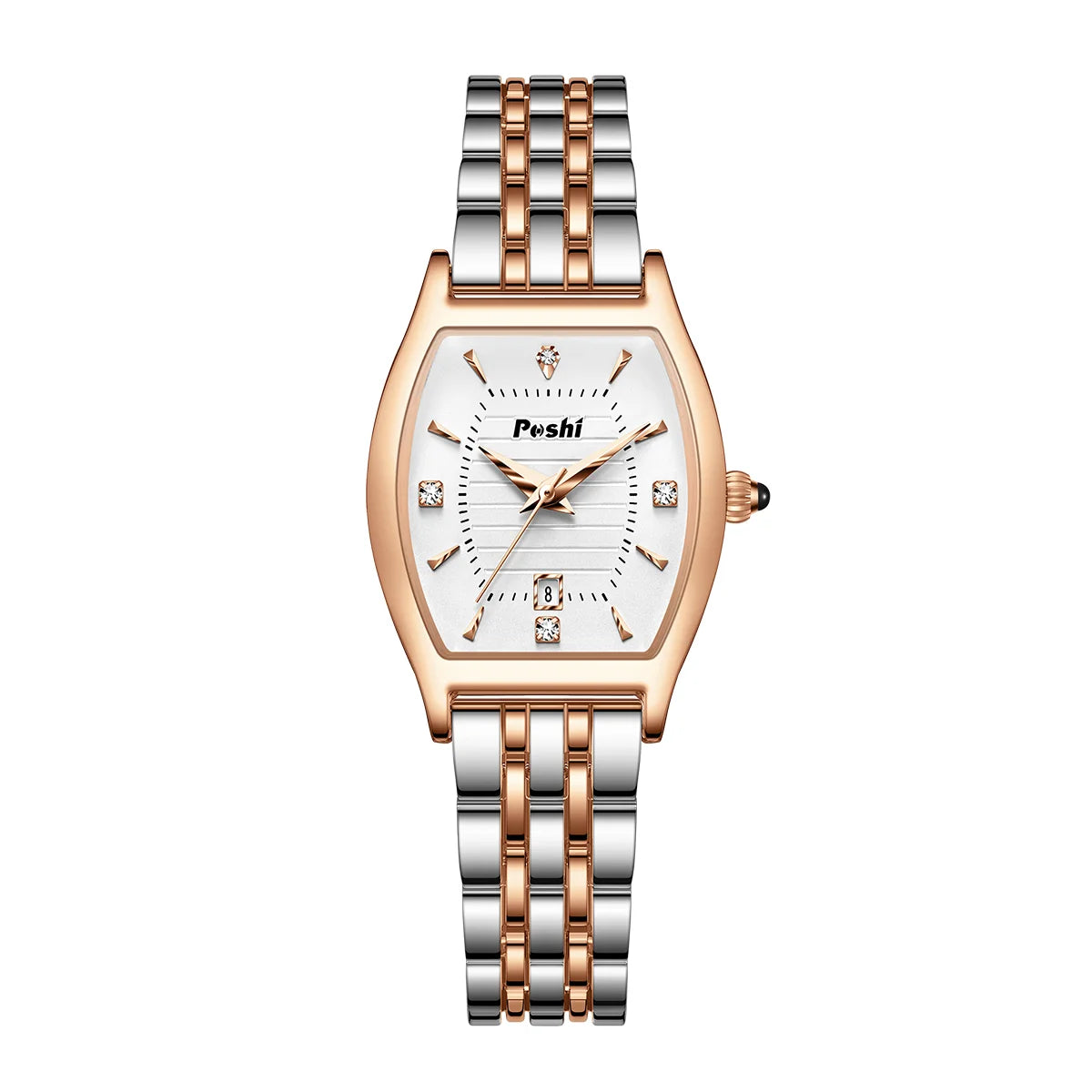 Fashion Elegant Lady Wristwatch Quartz Watches Alloy Strap With Date Original Clock