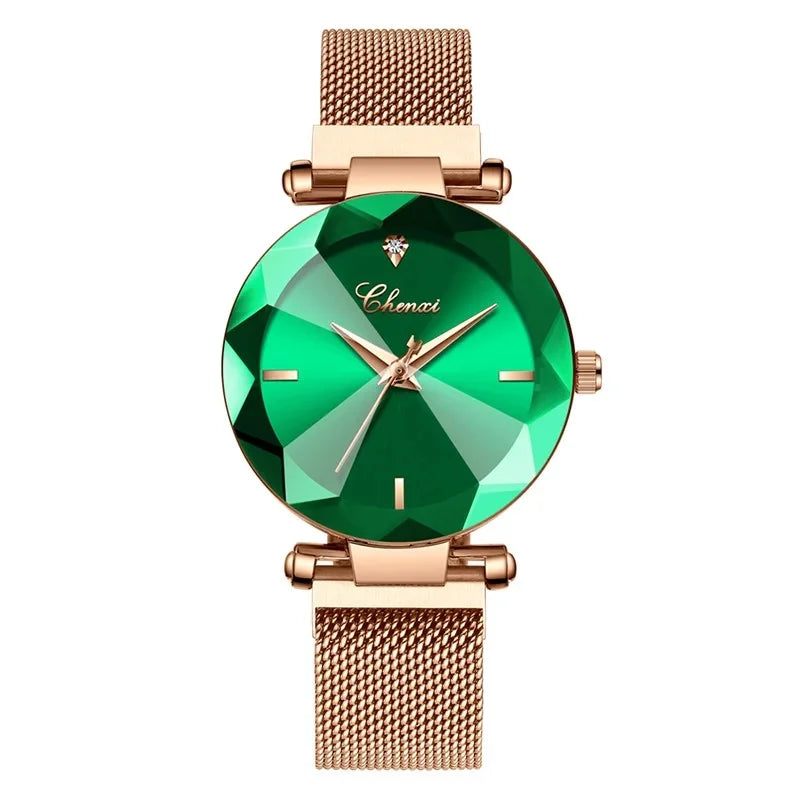 New Hot  Season Waterproof Ladies/Women Fashionable Watch Band Simple Design Versatile Net Strap Small Dial Elegant Gift Mechanica