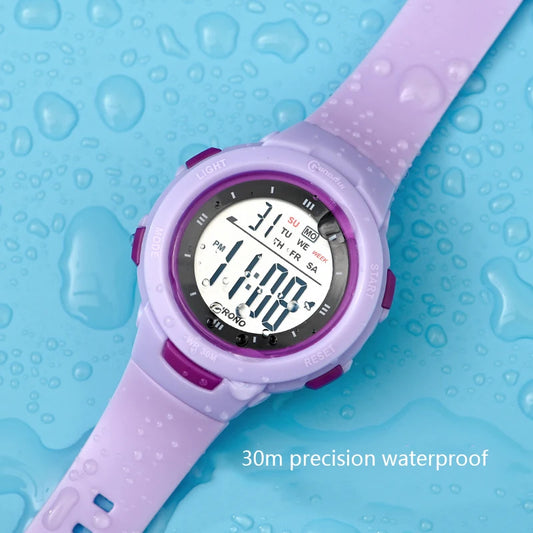 Kids Watches Fashion Luminous Waterproof Alarm Clock Smart Watches Boys and Girls Student Electronic Watch Gift