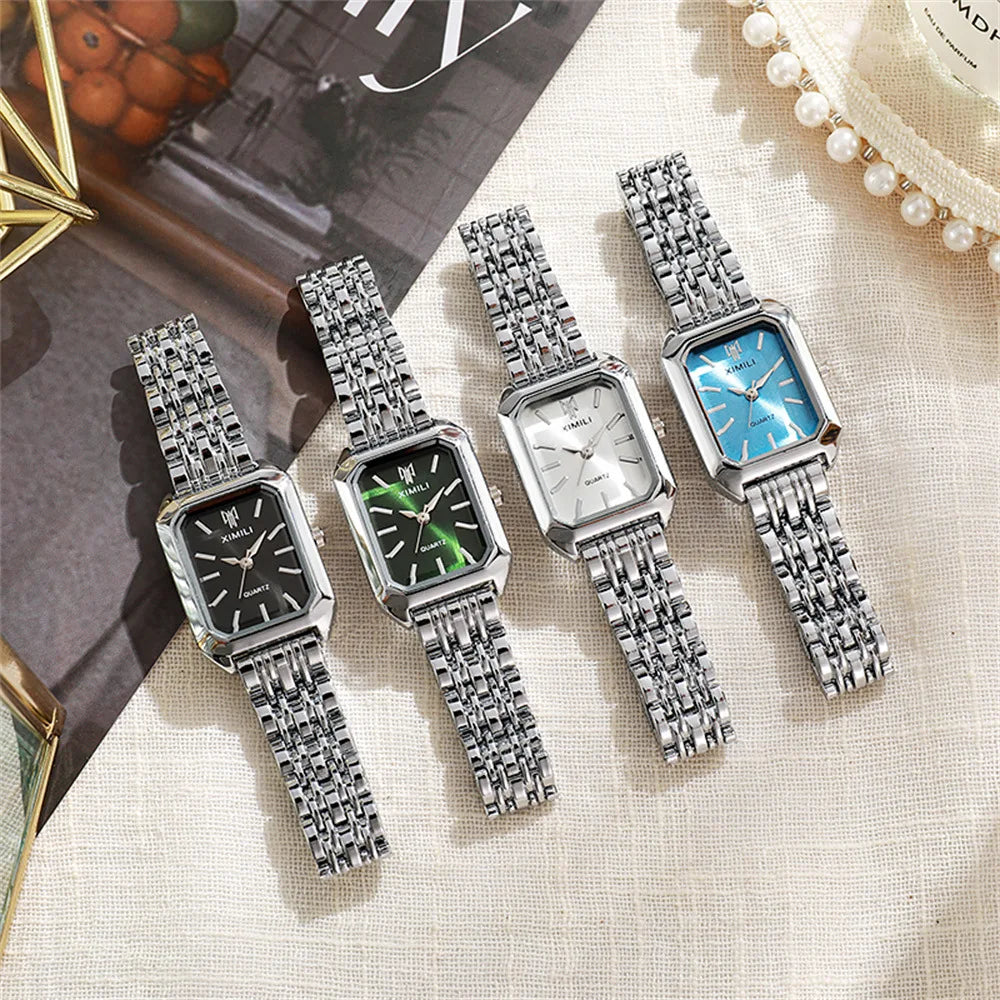 Women Watch Light Luxury Brand Stainless Steel Ladies Business Watches Female Student Fashion Quartz Watches UTHAI