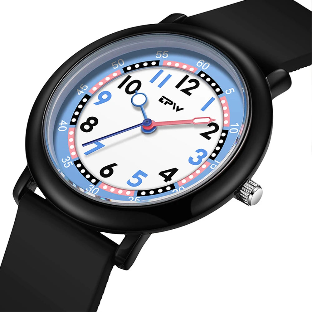 Children's Watch Leisure Glow Student Quartz Sports Outdoor Waterproof Exam Boy and Girl Watch Gift