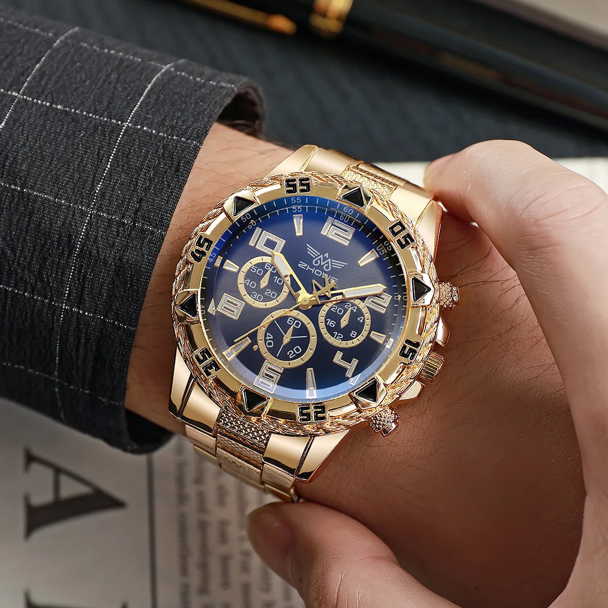 Mens Watches Luxury Brand Watches For  Simple WristWatch Business Full Steel Sports Male Clock