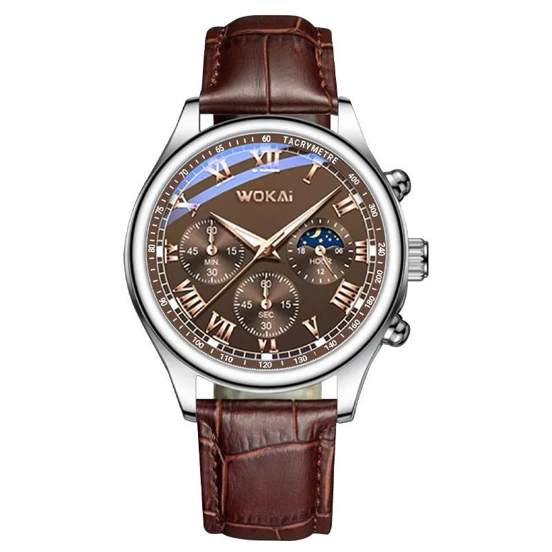 Fashion New Sentiment Watch Classic Retro Men and Women Belt Quartz Watch Business Quartz
